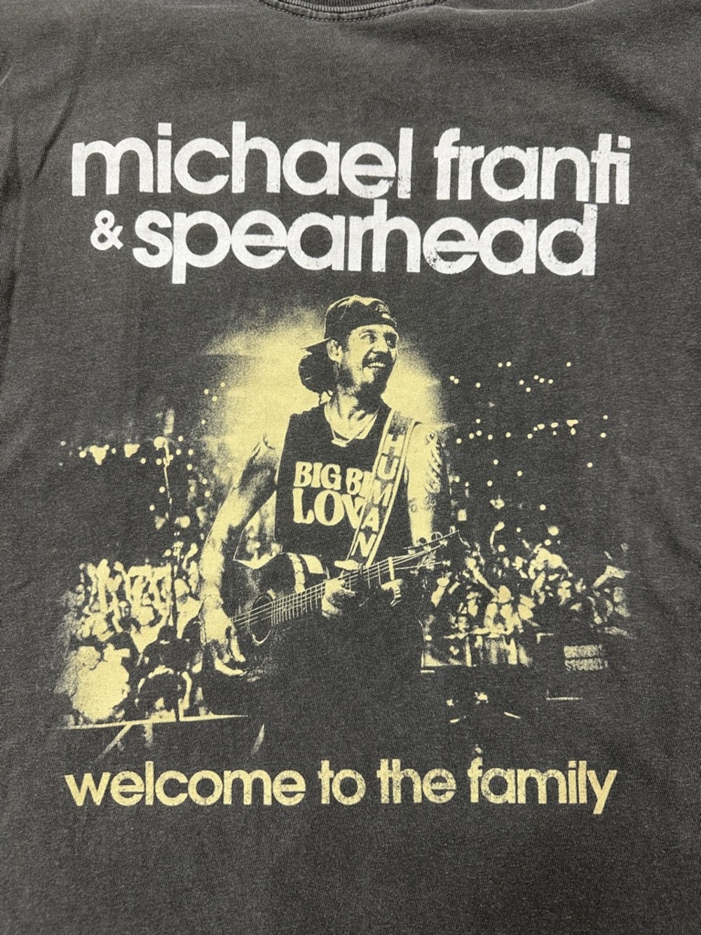 Comfort Colors Michael Franti & Spearhead Tee - Gray with Cream Graphic